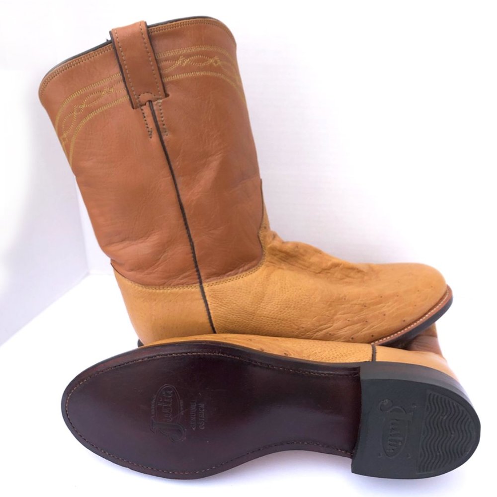 Ostrich Cowboy Boots! - New Men's 10.5